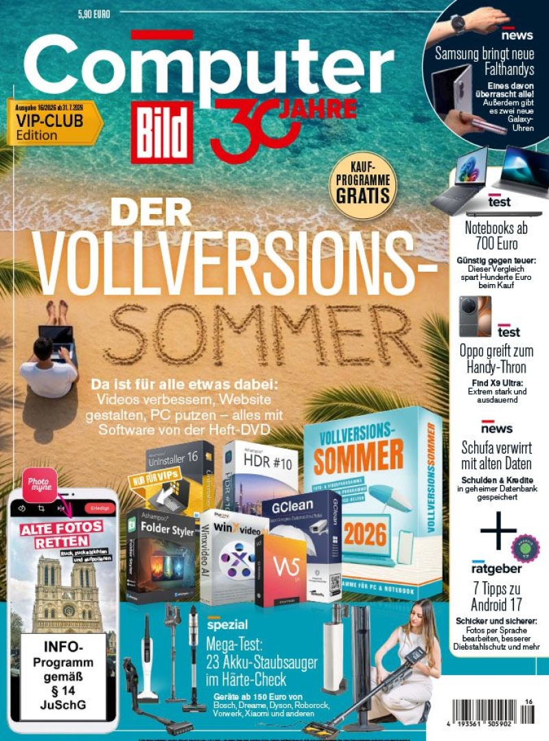 Computer BILD mit DVD