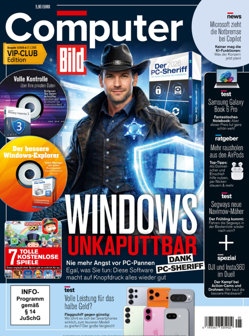 Computer BILD mit DVD